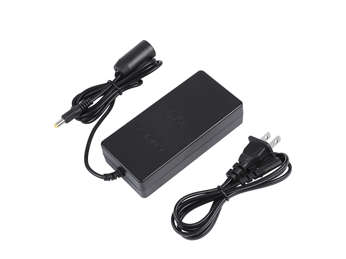 Cargador (carga De Controlador De Juego Ps2, Enchufe Estadounidense 110-240v Adaptación De Voltaje Amplio)