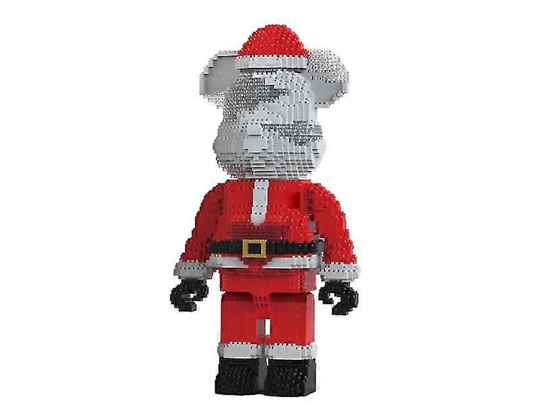 Oso Violento Navideño Amoroso, 3365 Piezas con Luz, Bloques de Construcción, Juguete Infantil, Regalo de Navidad para Novias Hengjian