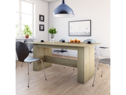 Mesa De Comedor | Mesa De Cena Madera De Ingeniería Roble Sonoma 180x90x76 Cm
