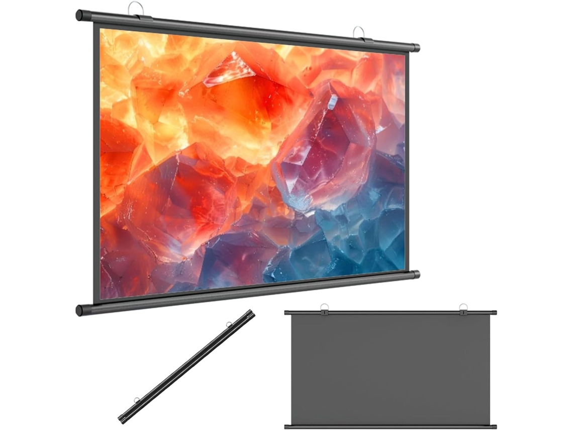 Pantalla de proyección portátil HD de 72 pulgadas, formato 16:9/4:3