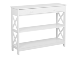 Aparador de estilo contemporáneo BELIANI Montgomery de MDF Blanco 100x30x80