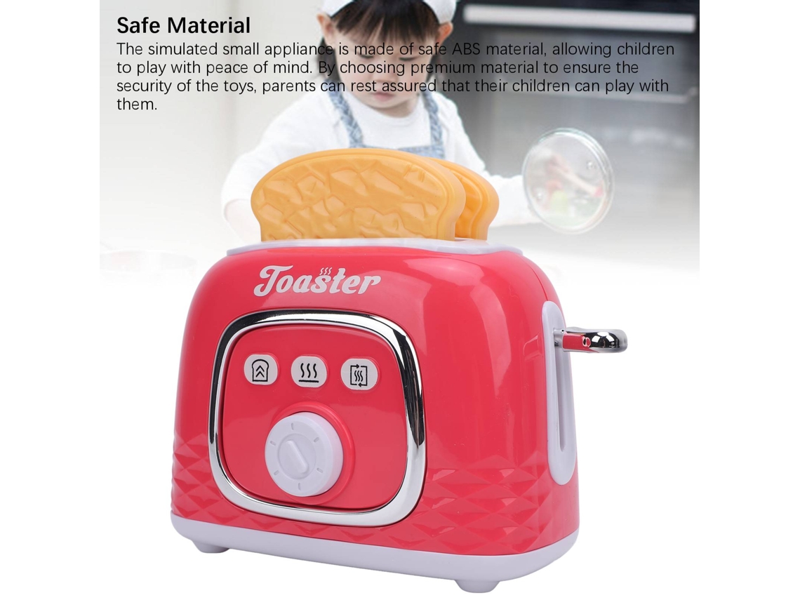 Juguete Para Hacer Pan, Tostadora De Juguete De Juguete Para Niños De 3 Años En Adelante Con Accesorios De Abs.