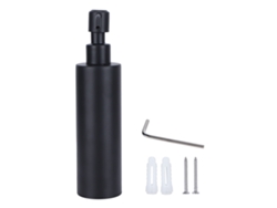 Dispensador De Jabón Mural, 200 Ml, Acero Inoxidable 304, Negro, Para Champú Y Gel De Ducha.
