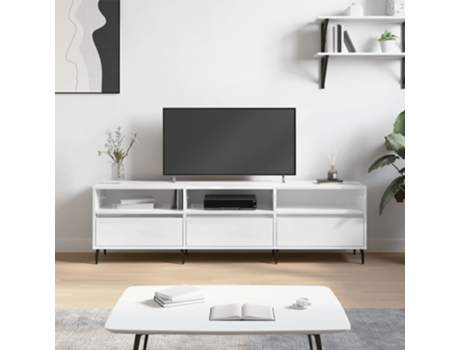 Mueble De Tv VIDAXL Blanco Madera contrachapada (150x30x44,5 cm)