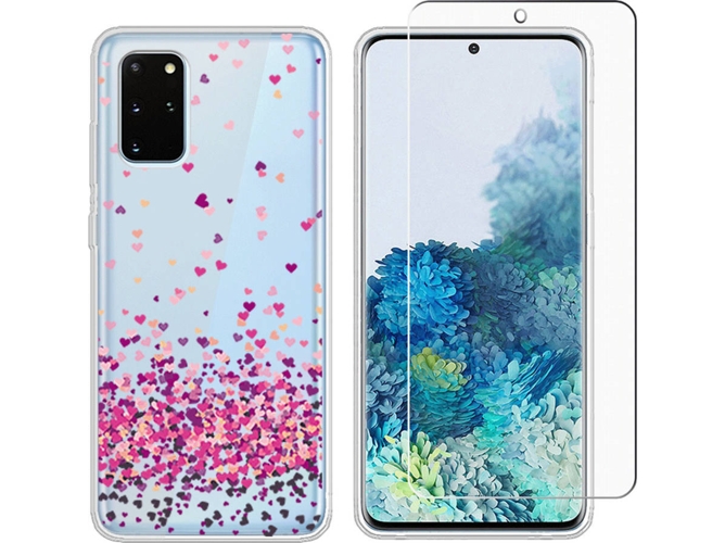 Carcasa y Protector de Pantalla Samsung S20 Plus S GHM+TPU-S-S20Plus-tpu-WM85(LS) Transparente
