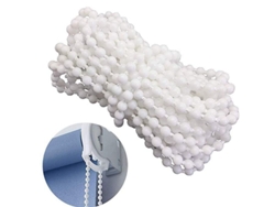 Cordón De Perlas De Plástico De 10 M Con 10 Conectores Para Persianas Enrollables, Verticales Y Venecianas, Blanco, 4,5 X 6 Mm