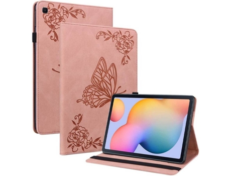 Carcasa Tablet Samsung Galaxy Tab S6 Lite 10.4 2020 SM-P610/P615 HFS-HOUSE Mariposa Rosa