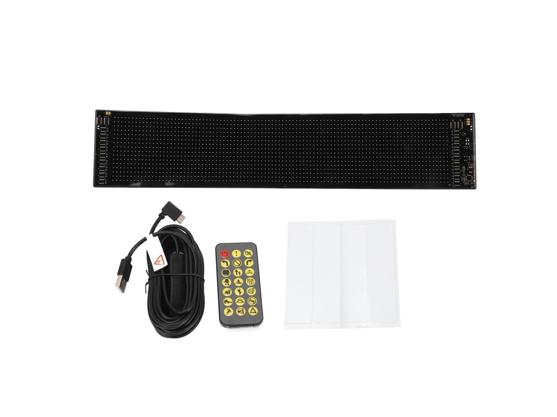 Panel Led Programable De 16x96 Pulgadas, Ip65, Bluetooth, Publicidad Móvil, Usb 5v Para Tiendas.