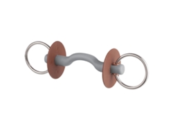 Suave Snaffle Tongue Arc Bar 6 Cm Mordeu Prateado 140 Mmberis