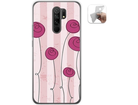 Carcasa Xiaomi Redmi 9 TUMUNDOSMARTPHONE Flores Vintage Multicolor