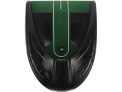 Dispositivo automático de entrenamiento de putt, con rayas negras, para uso en interiores y exteriores.