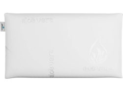 Almohada Viscoelástica 70 cm. Nalui Agatha con Doble Funda (Firmeza Media) Blanco