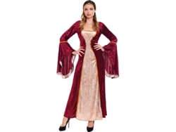Disfraz de Mujer PARTILANDIA reina medieval vinotinto (Tam.: S)