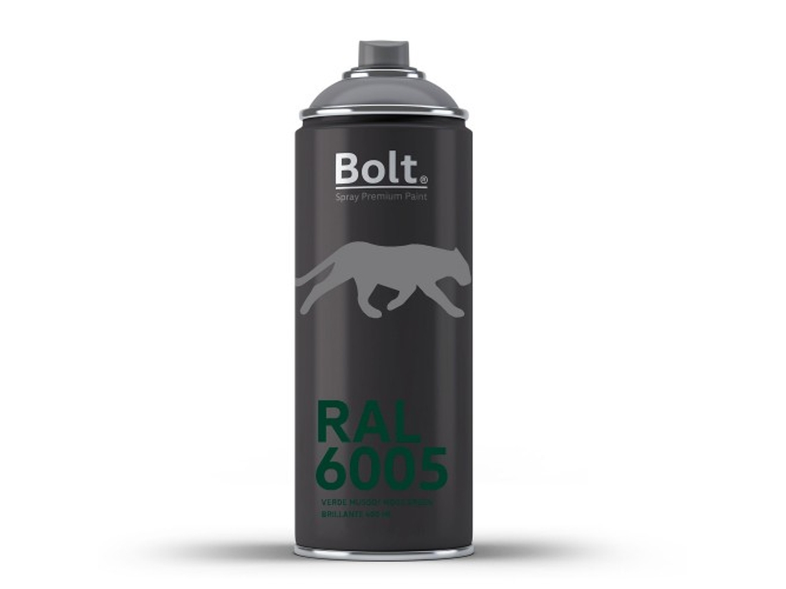 Spray Bolt Premium Acrilico Brillante Ral 400 Ml (Ral 6005 Verde Musgo)