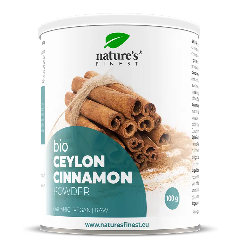 Canela orgánica 100g 125g Natures Finest