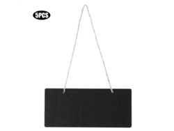 Baok-5 Mini pizarras de madera con cordón para colgar, pizarras para notas y pizarras de mensajes.
