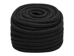 Cuerda para barcos de 20 mm y 100 m, de polipropileno negro, completa HARLANV1