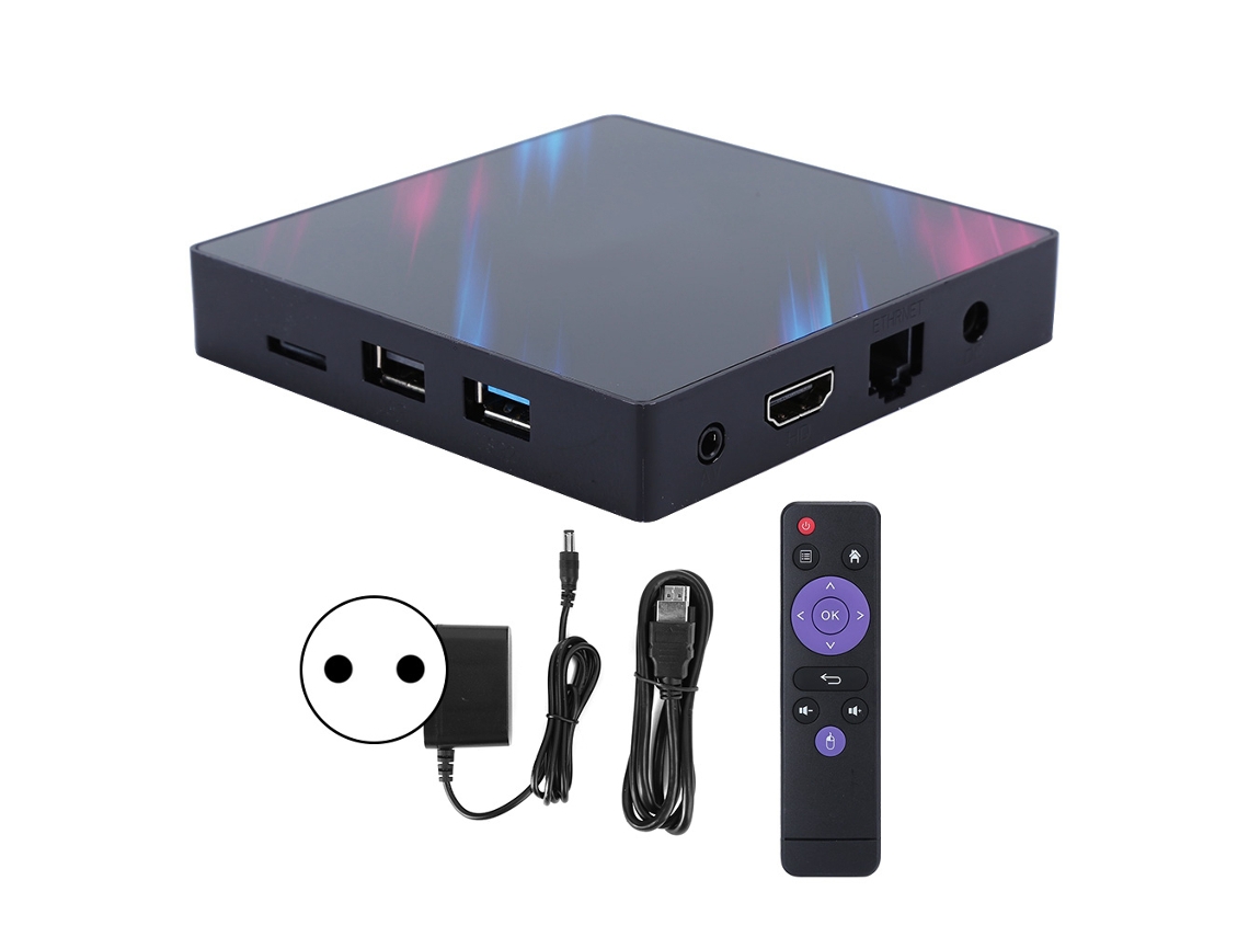 Reproductor De Tv Box Con Wifi Dual Y Bluetooth, Android 9.0, 2+16g, Equipo De Voz