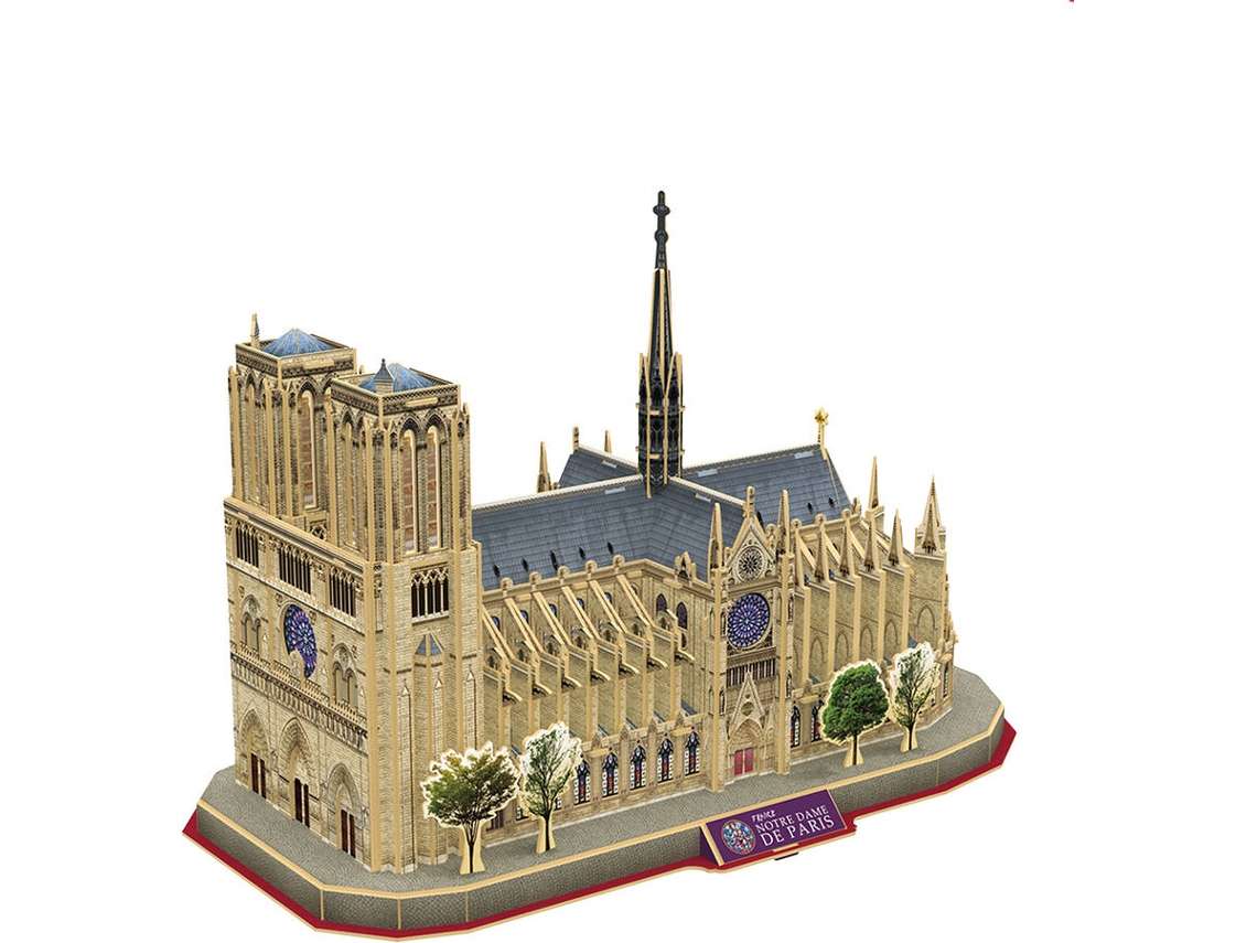 Puzzle 3D CUBIC FUN Notre Dame (128 Piezas)