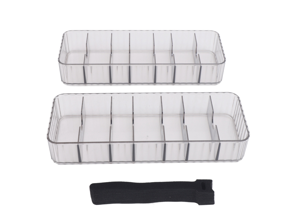 2 Cajas Transparentes Para La Gestión De Cables Con 20 Bridas - Organizador De Aparatos Electrónicos Para La Oficina Y El Hogar.