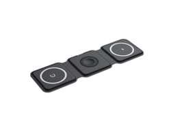 Cargador Inalámbrico 3 En 1 Con Base De Carga Magnética Rápida, Potencia Máxima De 15 W (negro)