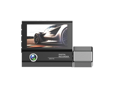 3 cámaras Dash Cam 4 pulgadas espejo retrovisor transparente para coche videocámara de grabación de vídeo negro