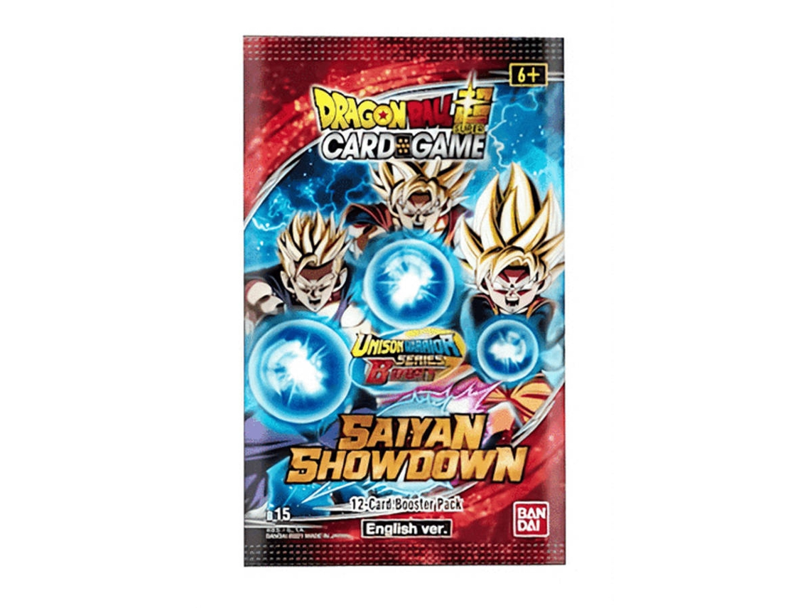 Juego de Cartas BANDAI NAMCO Dragon Ball SCG: Unison Warrior Saiyan Showdown Booster B15 (Edad Minima: 6 años)