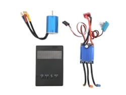 Kit Motor Brushless 2435 4500kv Com Esc 25a Programável Para Carros Rc 1/16 1/18