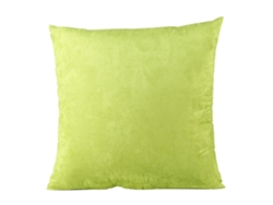 Capa De Almofada De Poliéster 45x45cm Cor Verde Amarelado Para Sofá Carro Escritório