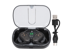 Auriculares Inalámbricos Bluetooth Con Gancho Giratorio Y Estuche De Carga Para Deportes.