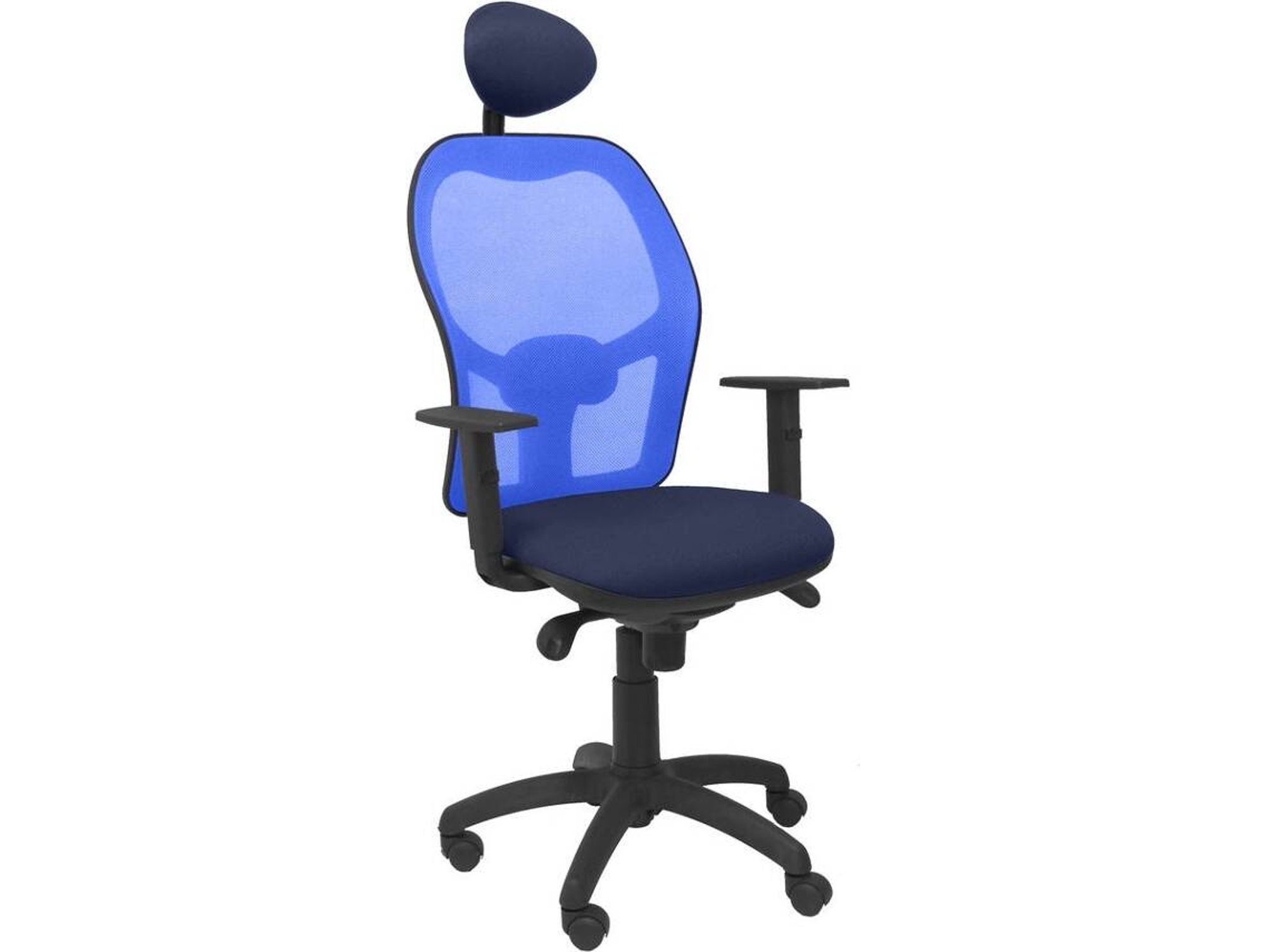Silla de Escritorio Operativa PYC Jorquera C Azul A (Brazos Ajustables - Malla)