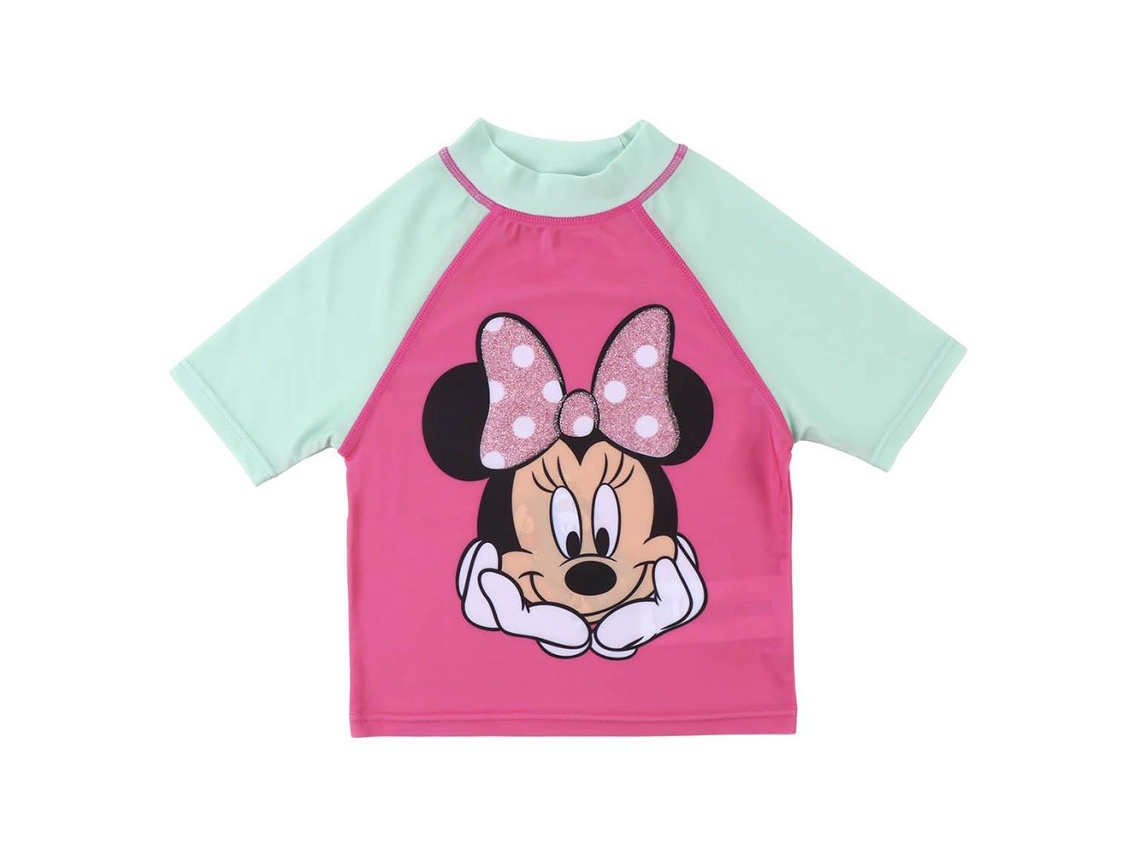 Rashguard Manga Curta Minnie Rosa 3 Yearscerda Group