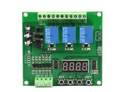 Módulo De Control De Relé Programable De 3 Canales Con Retardo, Enclavamiento Y Autobloqueo.