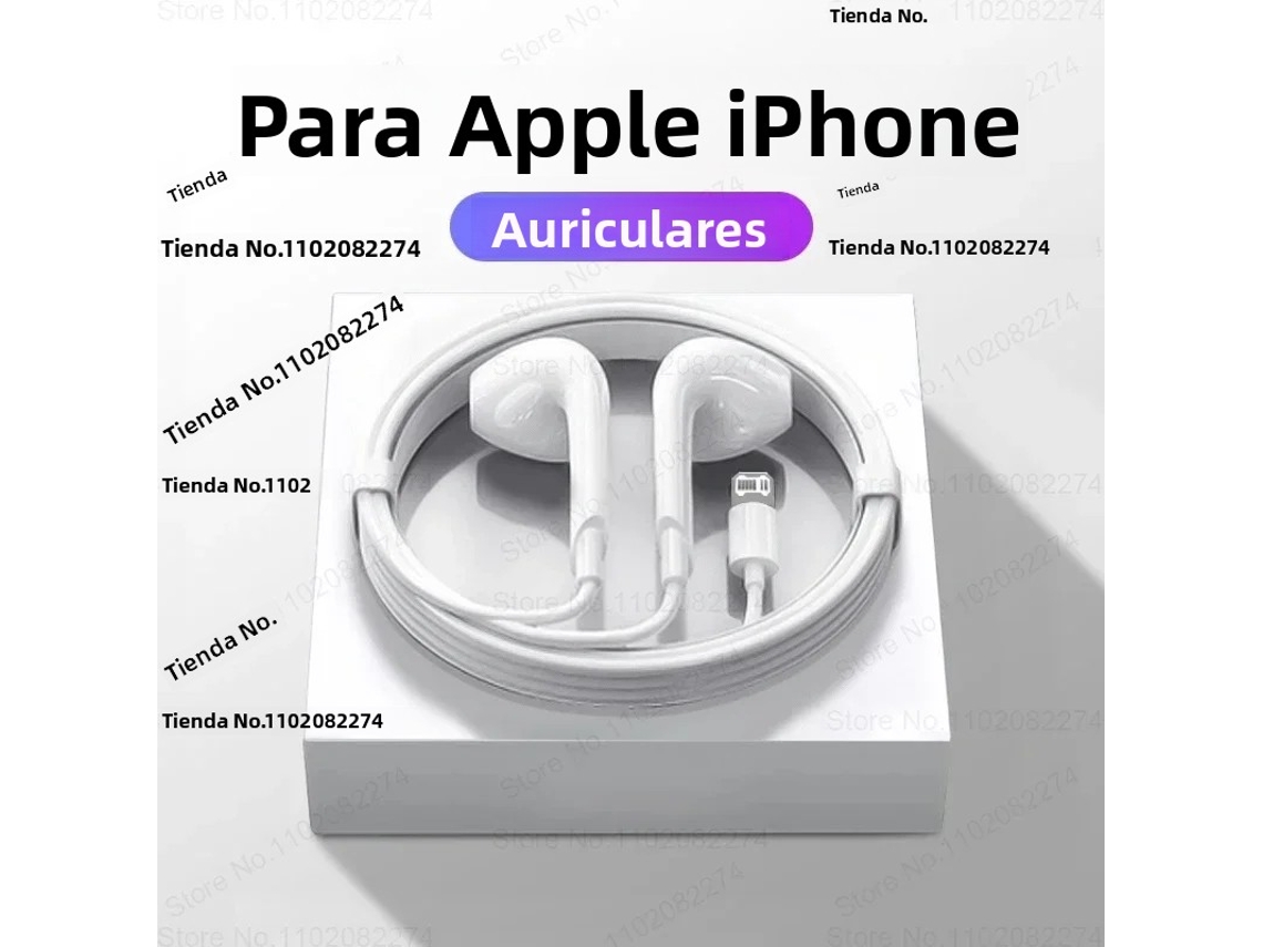 Auriculares de lujo con cable, accesorios para altavoces inalámbricos Bluetooth Mdug (auriculares Apple)