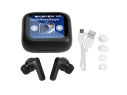 Fones de Ouvido Bluetooth Intra auriculares EOOCOO com tela colorida e conforto prolongado