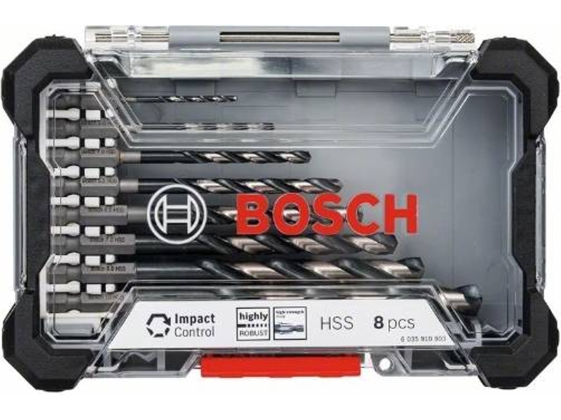 Conjunto de Brocas BOSCH Hss Impact Control - 8 Un