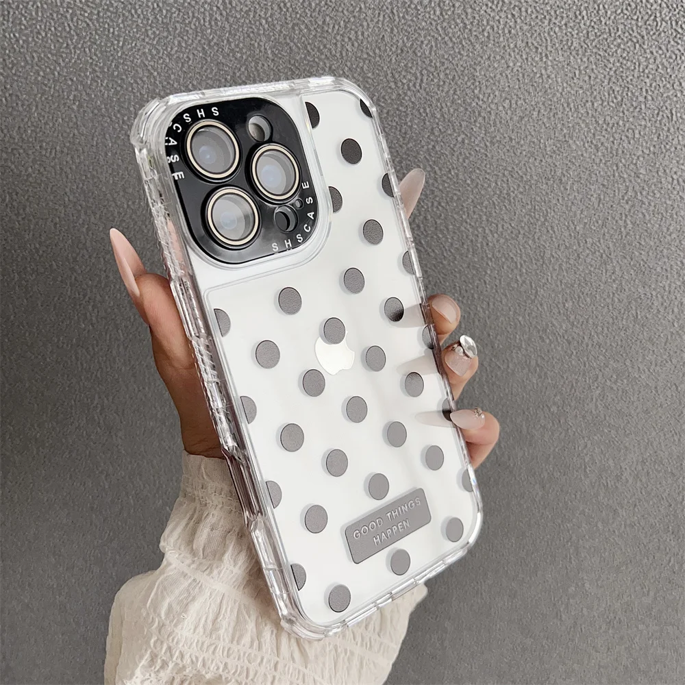 (iphone 15 Plus, Negro) Funda Protectora De Tpu Transparente A Prueba De Golpes, Compatible Con Iphone, Protección Ultrafina