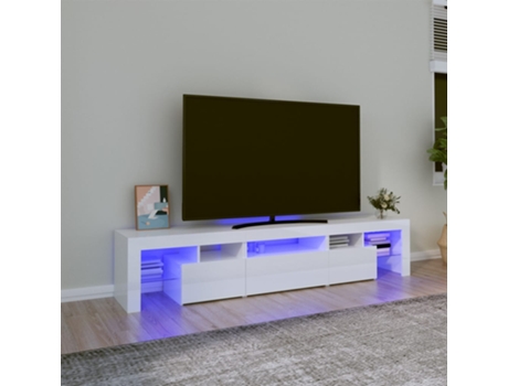 Mueble De Tv VIDAXL Blanco Madera contrachapada (200x36.5x40 cm)