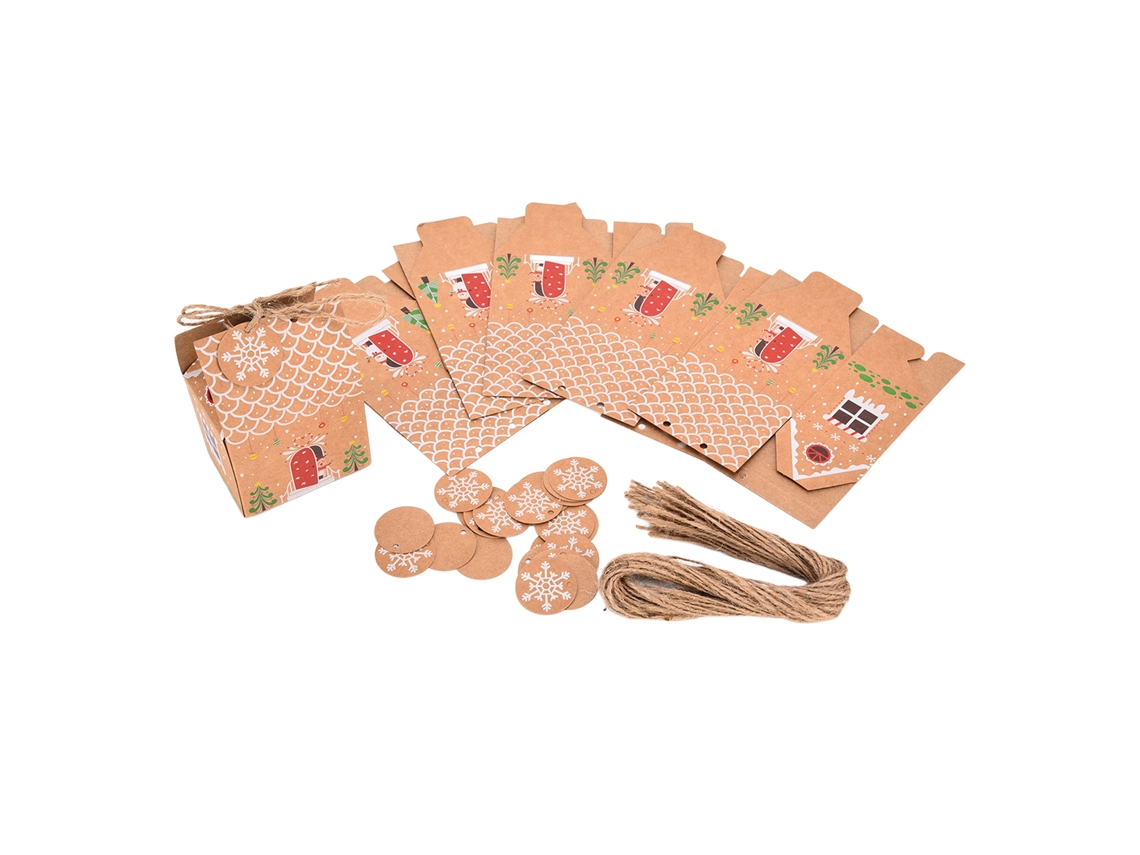 Elegantes Bolsas De Regalo Navideñas Para Dulces Y Galletas - Envase Festivo