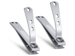 Tijeras De Uñas De Los Pies De Filo Recto, De Acero Inoxidable, 2 Unidades, Para Uñas Gruesas Y Duras.