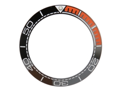 Anillo De Bisel De Cerámica Para Reloj De 41,5 Mm, Inserto De Repuesto Negro Y Naranja.