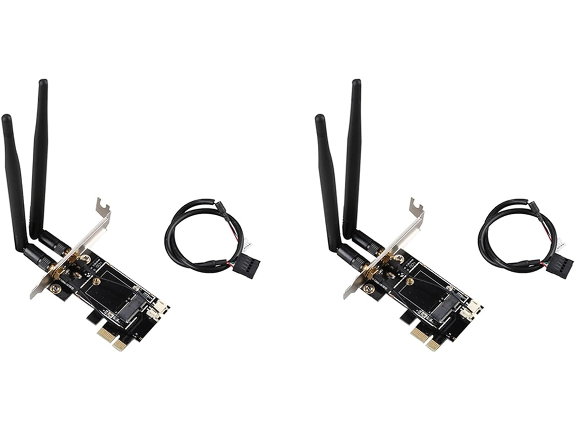 Adaptador De Tarjeta De Red Wifi De Escritorio De Expansión Pcie A M.2 2x Sin Bluetooth. Ngff