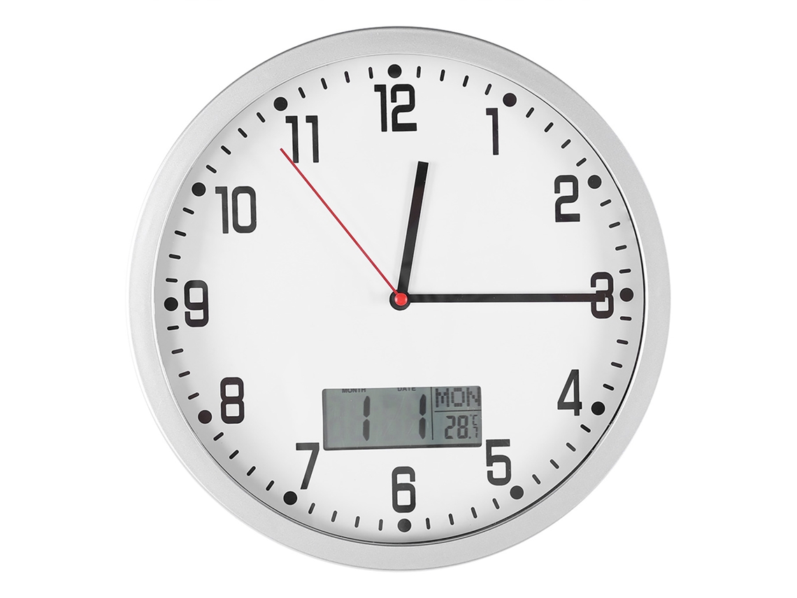 2026-reloj De Pared Moderno Multifuncional Con Fecha Y Temperatura, Decoración Para Hogar Oficina Dormitorio