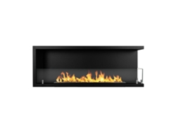 Chimenea con borde de bioetanol gofrado, Chimenea con borde de bioetanol 120x45 Sutri 120 Dx