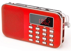 Radio GOKOCO Global Shop con receptor FM/AM/AIR y pantalla LCD.