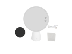 Espejo de maquillaje LED con pantalla táctil y audio multifuncional Bluetooth