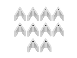 10 Conectores Angulares De Aluminio De 45° Para Perfiles Industriales, Accesorios 2030403030-45°