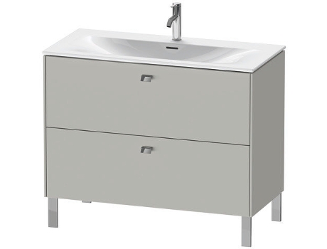 Pedestal de lavabo DURAVIT Brioso vertical 102,0 x 47,9 cm 2 cajones incl. recorte de sifón y delantal para lavabo Viu 234410