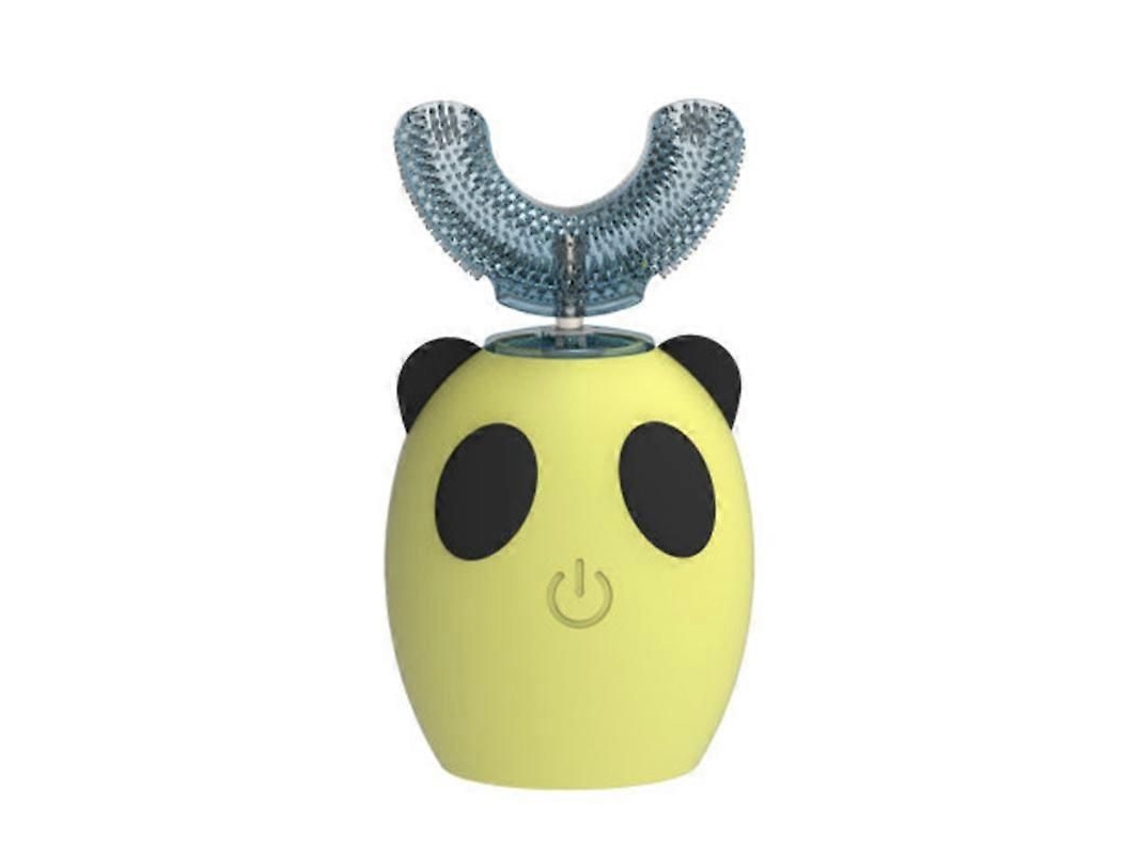 Cepillo de dientes infantil recargable en forma de U, instrumento de belleza dental, limpiador antibacteriano con luz azul. GOKOCO