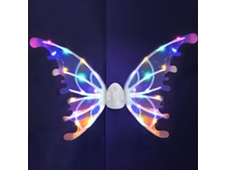 Alas de mariposa eléctricas con luz, juguete para niños, alas de ángel, regalo de fantasía
